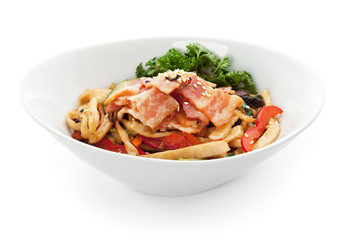 Noodles with Smoked Foods