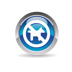 Obraz premium Icône animaux interdits