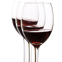 glasses of red wine