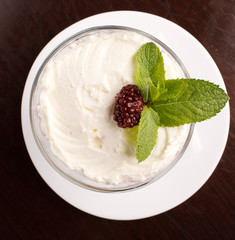 dessert with berries