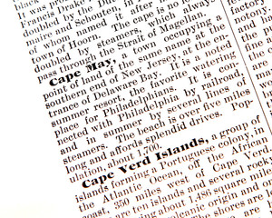 Cape May, NJ from an 2898 encyclopedia