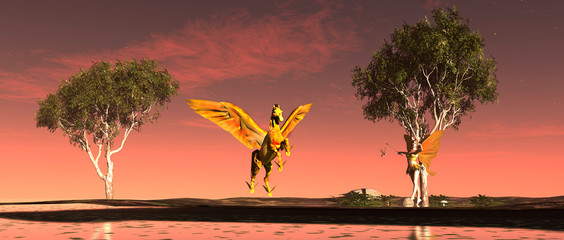 Das fliegende Märchentaxi © Gerd Wolf