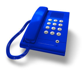 Blue office phone