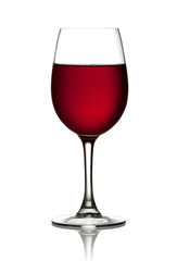 Glass of red wine