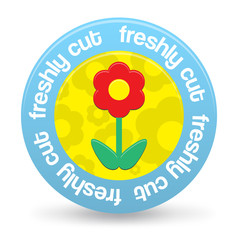 Freshly Cut Flowers Sticker