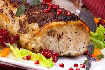 Sage Mustard Roast Tenderloin Pork