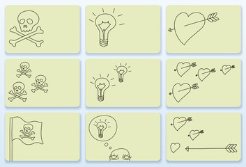 doodle business cards