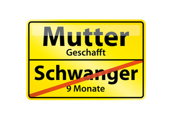 Schild Mutter