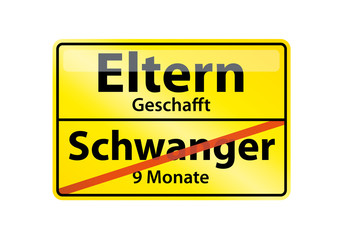 Schild Eltern