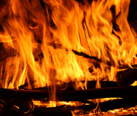 Fototapeta premium Close-up of fire