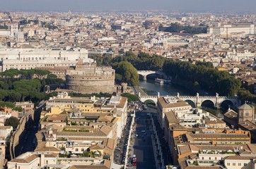 Rome - outlook from st. Peters basilica