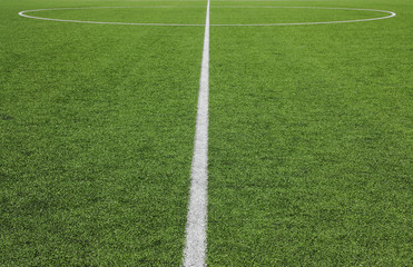 Fußball Rasen-Kreis flach