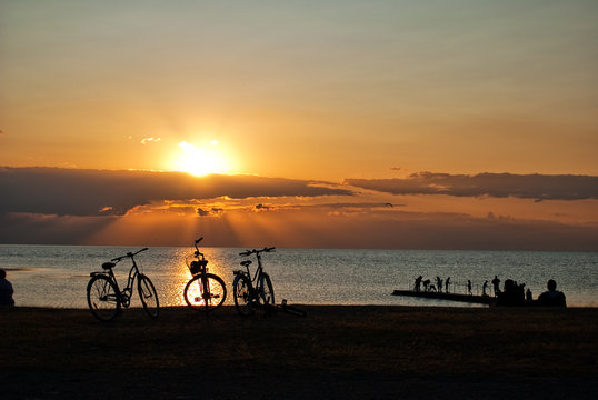 sunset silhouettes