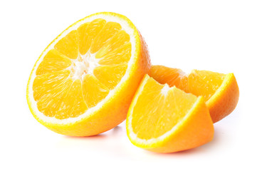oranges isolated on white