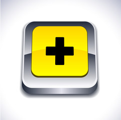 Obraz premium Switzerland 3d button.