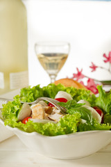 chicken salad with mozzarella - insalata pollo e mozzarella