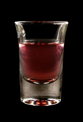 Purple alcoholic shot