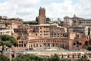 Fototapeta na wymiar Rome - Trajan Forum
