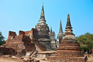 Fototapeta premium Buddhist temple in Ayutthaya