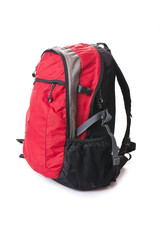 red  backpack