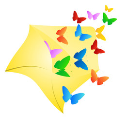 Fototapeta premium Butterflies in envelope