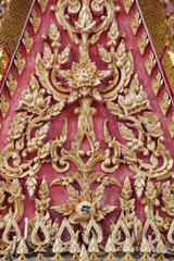 art on archway of temple, Wat Nong Sim Noi, Borabue