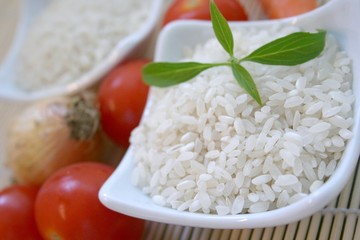 Schale mit Risottoreis