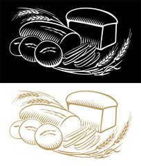 Bread composition for packaging, banners, signs, pillars