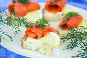 Lox hors d'ouvre