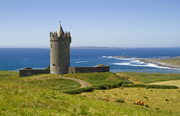 Doonagore castle in Ireland