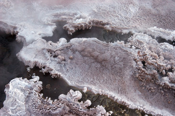 Hot spring mineral background