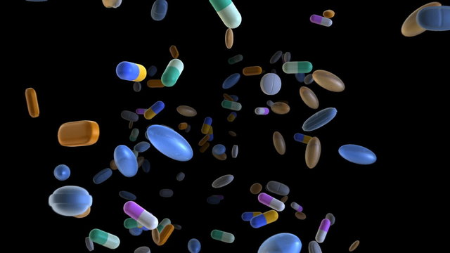 Flying through Pills (HD Video)