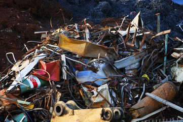 Giant Industrial Scrap Metal Pile