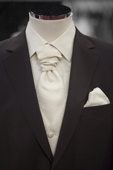 elegant suit on shop mannequins