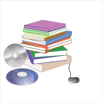 books with mouse and cds