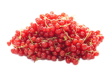 Pile of raspberries currants.