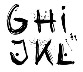 stroke alphabet g-l