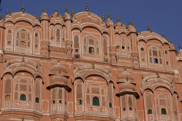 Hawa Mahal (alast der Winde) in Jaipur, Rajasthan, India