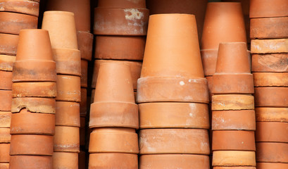 terracotta planting vases