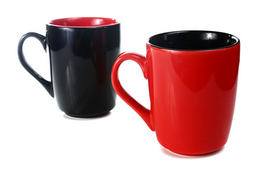 black and red cup