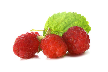 ripe juicy raspberry