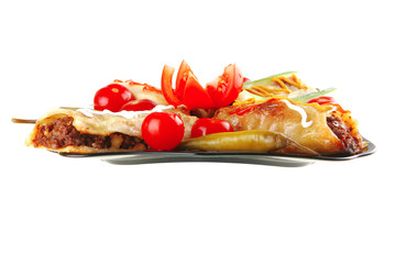 italian cannelloni served