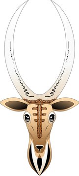 Gazzella Africana-African Gazelle-Vector