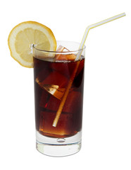 Cola Zitrone mit exaktem Beschneidungspfad