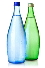 Two bottles of soda water