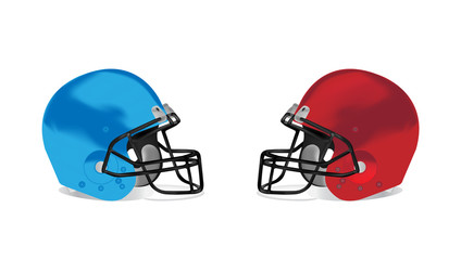 Naklejka premium American football detail helmet vector illustration