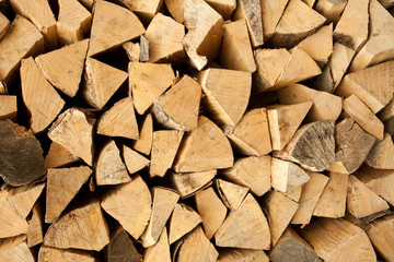 Pile of Chopped Logs