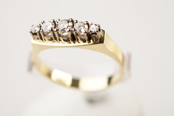 Ring a white background