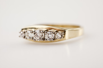 Ring a white background