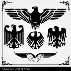Eagle coat of arms heraldic